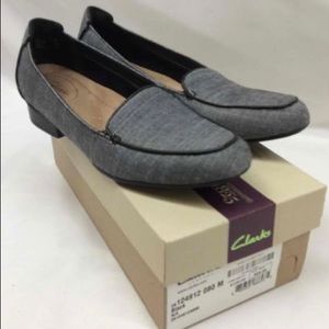 Clarks Keesha Luca Linen Loafer Size 8M IOB